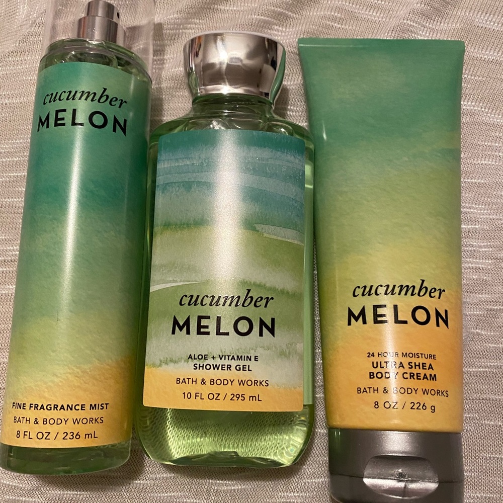 New Bath And Body Works Cucumber Melon set